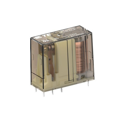 TE Connectivity PCB Mount Power Relay, 12V dc Coil, 16A Switching Current, SPDT
