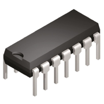 Texas Instruments INA2134PA Dual-Channel Differential Line Receiver, 14-Pin PDIP