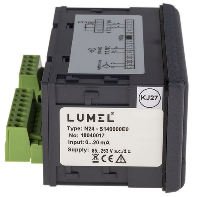 Lumel N24-S140000E0 , LED Digital Panel Multi-Function Meter for 0 → 20 mA, 92mm x 45mm