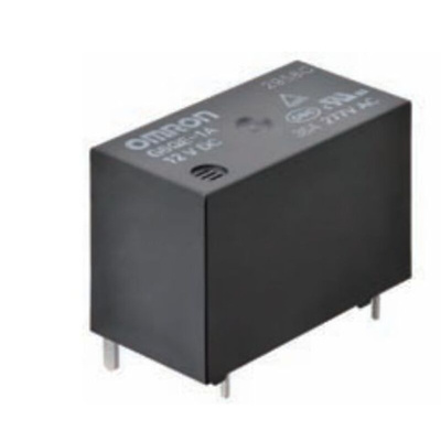 Omron PCB Mount Power Relay, 5V dc Coil, 36A Switching Current, SPST