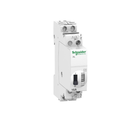 Schneider Electric DIN Rail Power Relay, 48 V dc, 130V ac Coil, 16A Switching Current, DPST