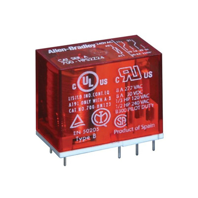 Rockwell Automation Plug In Power Relay, 48V dc Coil, 8A Switching Current, DPDT