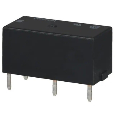 Omron PCB Mount Non-Latching Relay, 12V dc Coil, 5A Switching Current, DPST