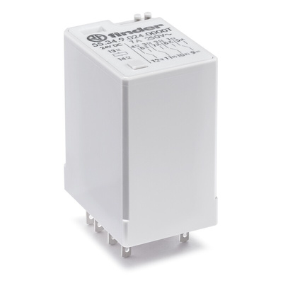 Finder Plug-In Mount Relay, 24V dc Coil, 7A Switching Current