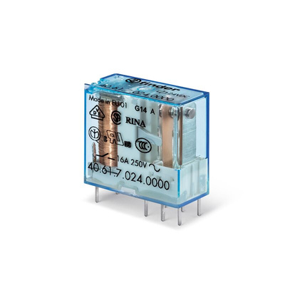 Finder PCB Mount Power Relay Module, 110V ac Coil, 16A Switching Current, SPDT
