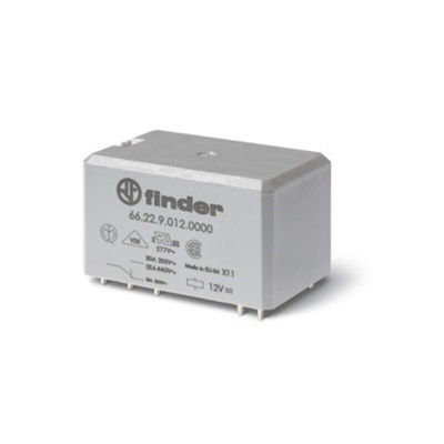 Finder DIN Rail Power Relay Module, 24V dc Coil, 30A Switching Current, DPST-2NO