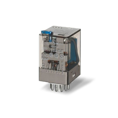 Finder Plug-In Mount Relay, 10A Switching Current