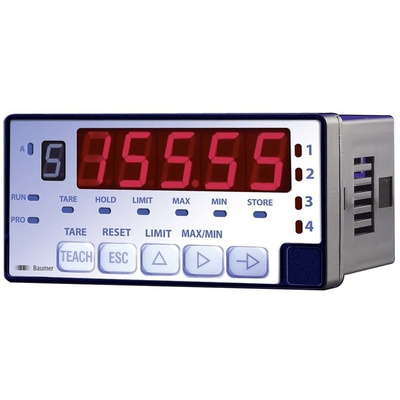 Baumer PA420.014AX01 , LED Digital Panel Multi-Function Meter for Current, Voltage, 93mm x 45mm