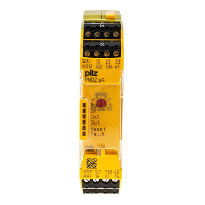 Pilz Dual-Channel Emergency Stop, Light Beam/Curtain, Safety Switch/Interlock Safety Relay, 48 → 240V ac/dc, 3