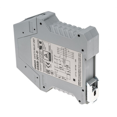 Omron Dual-Channel Emergency Stop Safety Relay, 24V ac/dc, 3 Safety Contacts