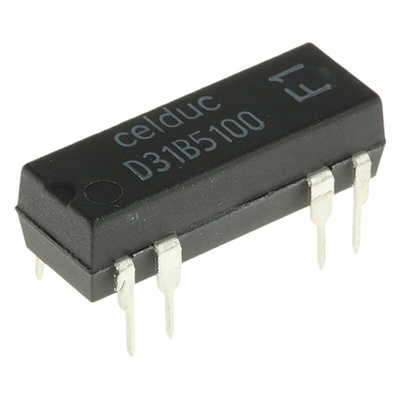 Celduc PCB Mount Reed Relay, 12V dc Coil, SP-NC, 100V dc Max, 1000Ω