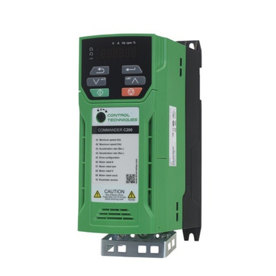 Control Techniques Inverter Drive, 3-Phase In, 0 → 550Hz Out 0.37 kW, 380 → 480 V, 1.3 A C200, IP20