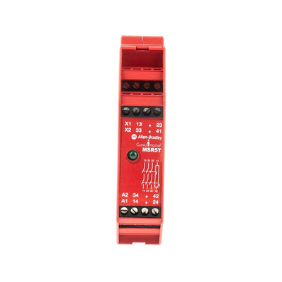 Rockwell Automation Single-Channel Safety Switch/Interlock Safety Relay, 24V ac/dc, 3 Safety Contacts