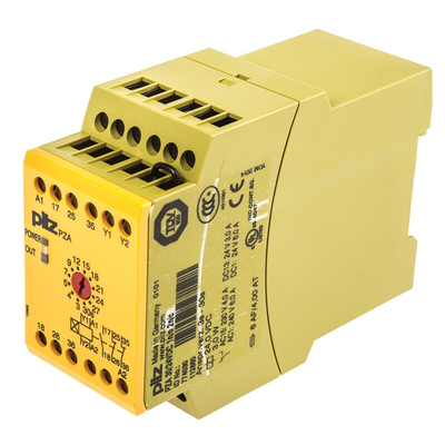 Pilz Single-Channel Speed/Standstill Monitoring Safety Relay, 24V dc, 1 Safety Contacts