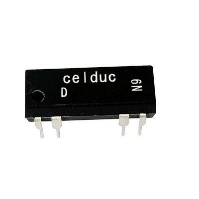 Celduc PCB Mount Reed Relay, 12V Coil, 100V Max, 500 mA Max, 1 kΩ