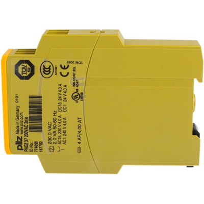 Pilz Single-Channel Safety Switch/Interlock Safety Relay, 230V ac, 2 Safety Contacts