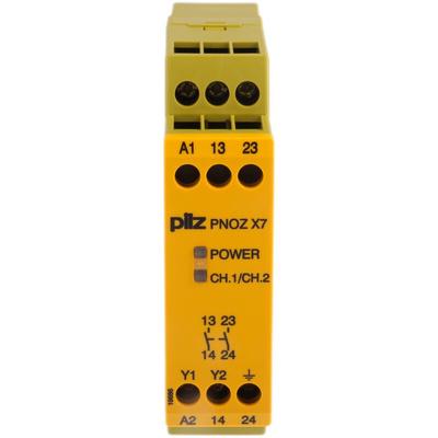 Pilz Single-Channel Safety Switch/Interlock Safety Relay, 230V ac, 2 Safety Contacts