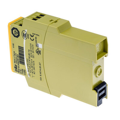 Pilz Single/Dual-Channel Safety Switch/Interlock Safety Relay, 24V ac/dc, 2 Safety Contacts