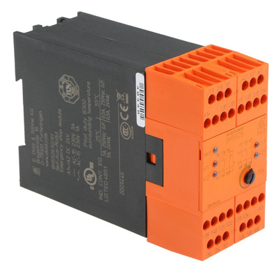 Dold Single/Dual-Channel Emergency Stop Safety Relay, 24V ac/dc, 3 Safety Contacts