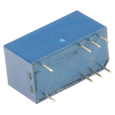 Meder PCB Mount Reed Relay, 12V dc Coil, DPDT, 175V dc Max, 680Ω