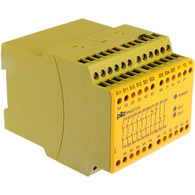 Pilz Single/Dual-Channel Safety Switch/Interlock Safety Relay, 24V dc, 6 Safety Contacts