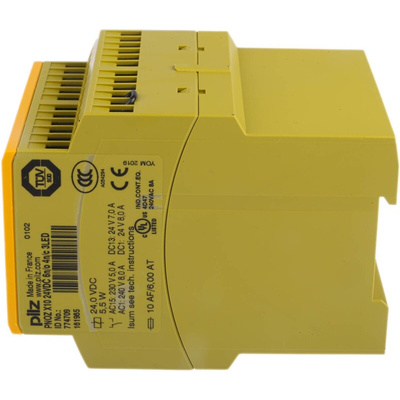 Pilz Single/Dual-Channel Safety Switch/Interlock Safety Relay, 24V dc, 6 Safety Contacts
