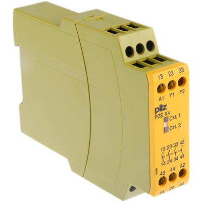 Pilz Single-Channel Expansion Module Safety Relay, 24V dc, 4 Safety Contacts