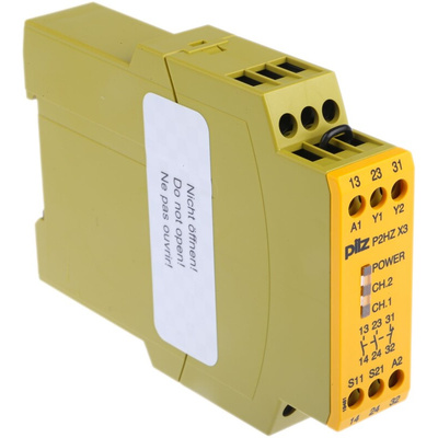 Pilz Dual-Channel Two Hand Control Safety Relay, 24V dc, 2 Safety Contacts