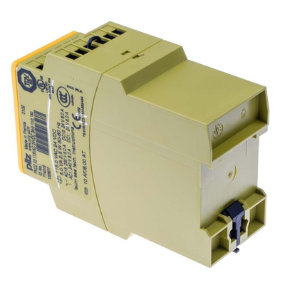 Pilz Dual-Channel Safety Switch/Interlock Safety Relay, 24 V dc, 115V ac, 3 Safety Contacts