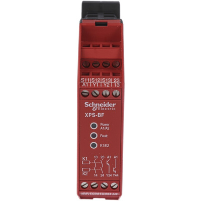 Schneider Electric Two Hand Control Safety Relay, 24V dc, 2 Safety Contacts