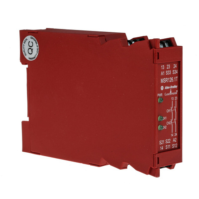 Rockwell Automation Dual-Channel Light Beam/Curtain, Safety Switch/Interlock Safety Relay, 230V ac, 2 Safety Contacts