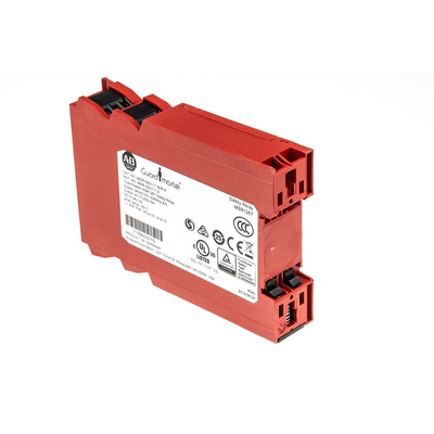 Rockwell Automation Single-Channel Light Beam/Curtain, Safety Switch/Interlock Safety Relay, 24V ac/dc, 2 Safety
