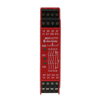 Rockwell Automation Single-Channel Light Beam/Curtain, Safety Switch/Interlock Safety Relay, 230V ac, 3 Safety Contacts