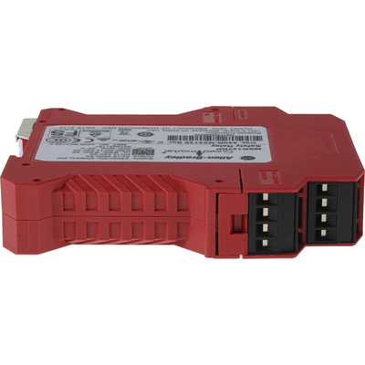 Rockwell Automation Single-Channel Light Beam/Curtain, Safety Switch/Interlock Safety Relay, 24V ac/dc, 3 Safety
