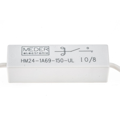 Meder PCB Mount Reed Relay, 24V dc Coil, SPST, 10000V dc Max, 3 A Max, 600Ω