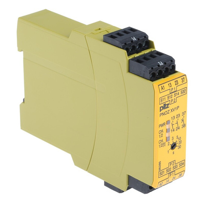 Pilz Single/Dual-Channel Safety Switch/Interlock Safety Relay, 24V dc, 2 Safety Contacts