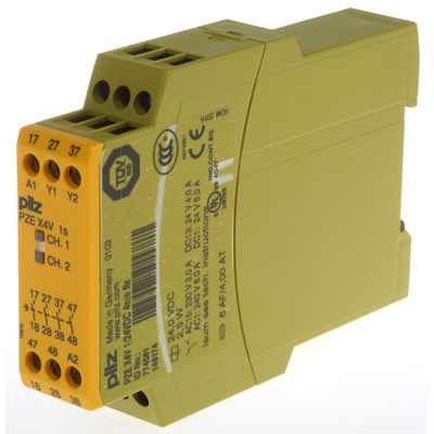 Pilz Single-Channel Expansion Module Safety Relay, 24V dc, 4 Safety Contacts