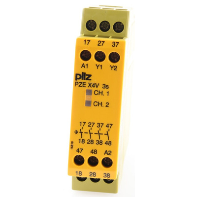 Pilz Single-Channel Expansion Module Safety Relay, 24V dc, 4 Safety Contacts