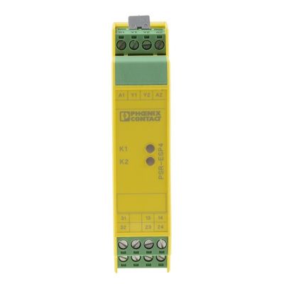 Phoenix Contact Single-Channel Emergency Stop, Safety Switch/Interlock Safety Relay, 24V dc, 3 Safety Contacts
