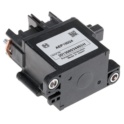 Panasonic Flange Mount Power Relay, 24V dc Coil, 80A Switching Current, SPST