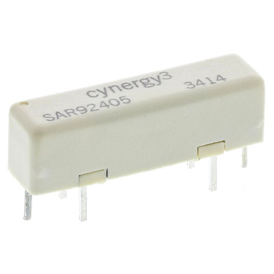 Sensata / Cynergy3 PCB Mount Reed Relay, 24V dc Coil, SPST, 20V dc Max, 0.5 A Max, 1000Ω