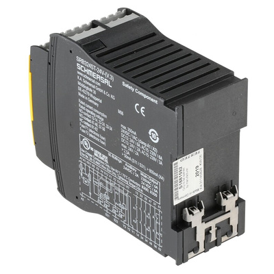 Schmersal Single/Dual-Channel Light Beam/Curtain, Safety Switch/Interlock Safety Relay, 24V ac/dc, 5 Safety Contacts