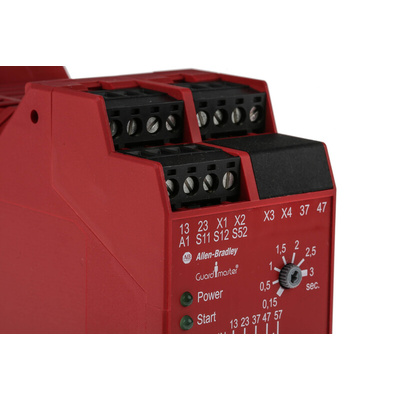 Rockwell Automation Light Beam/Curtain, Safety Switch/Interlock Safety Relay, 24V ac/dc, 2 Safety Contacts