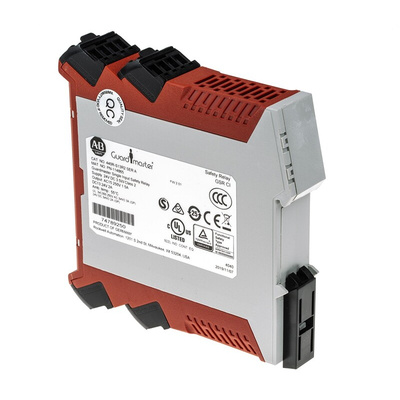 Rockwell Automation Dual-Channel Light Beam/Curtain, Safety Mat/Edge, Safety Switch/Interlock Safety Relay, 24V dc, 3
