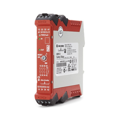 Rockwell Automation Dual-Channel Light Beam/Curtain, Safety Mat/Edge, Safety Switch/Interlock Safety Relay, 24V dc, 3