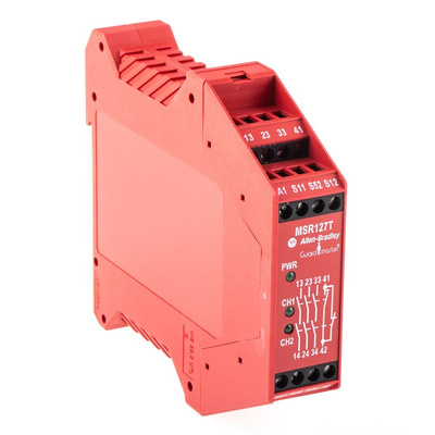 Rockwell Automation Dual-Channel Light Beam/Curtain Safety Relay, 24V ac/dc, 3 Safety Contacts