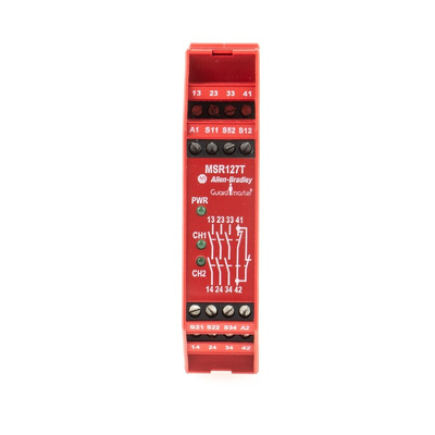Rockwell Automation Dual-Channel Light Beam/Curtain Safety Relay, 24V ac/dc, 3 Safety Contacts