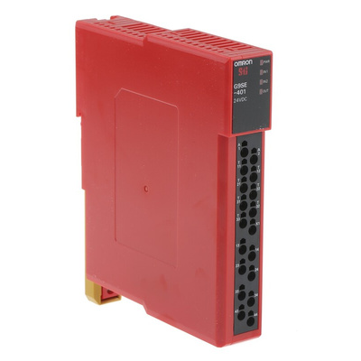 Omron Dual-Channel Emergency Stop, Light Beam/Curtain, Safety Switch/Interlock Safety Relay, 24V dc, 4 Safety Contacts