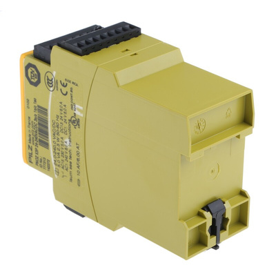 Pilz Dual-Channel Emergency Stop, Light Beam/Curtain, Safety Switch/Interlock Safety Relay, 24 → 240V ac/dc, 3