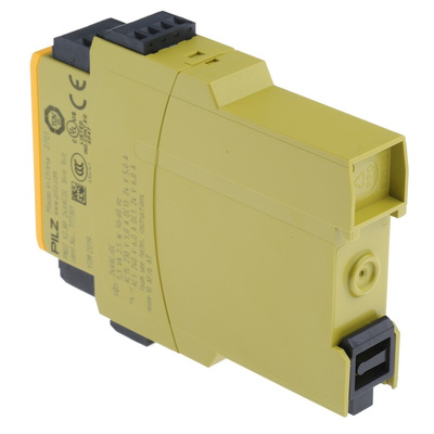 Pilz Dual-Channel Emergency Stop, Light Beam/Curtain, Safety Switch/Interlock Safety Relay, 24V ac/dc, 3 Safety Contacts